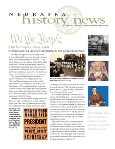history news  n e b r a s k a Volume 64 / Number 1 / January/February/March 2011