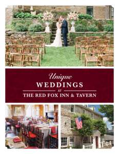 Unique  weddings at  THE RED FOX INN & TAVERN