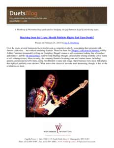 Copyright / First Amendment to the United States Constitution / Personality rights / Jimi Hendrix / Information