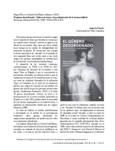 Miquel Missé y Gerard Coll-Planas (editores[removed]El género desordenado: Críticas en torno a la patologización de la transexualidad Barcelona: Editorial EGALES. ISBN: [removed] Ange La Furcia* Universidad 