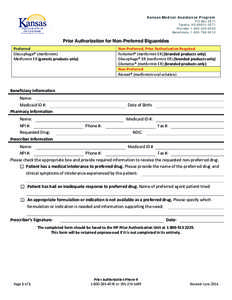 Kansas Medical Assistance Program  P O Box 3571 Topeka, KS[removed]Provider[removed]Beneficiary[removed]