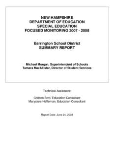 Education in Vermont / NECAP / Special education / No Child Left Behind Act / Education / Education in New Hampshire / Education in Rhode Island