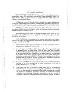 SETTLEMENT AGREEMENT THIS SETILEMENT AGREEMENT (the 