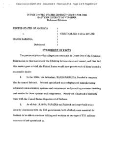 Case 3:13-crJRS Document 6 FiledPage 1 of 5 PageID# 24  IN THE UNITED STATES DISTRICT COURT FOR THE EASTERN DISTRICT OF VIRGINIA Richmond Division