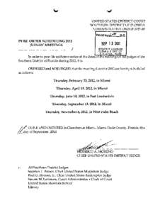 Miami / Florida / United States federal courts