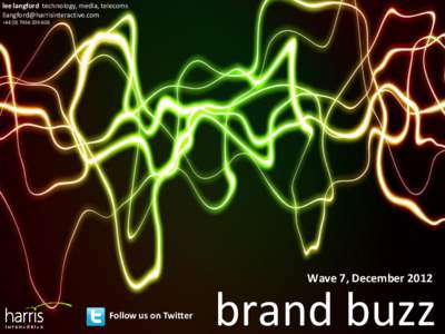 Harris Interactive December Brand Buzz