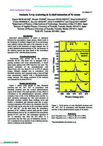 Photon Factory Activity Report 2002 #20 Part BAtomic and Molecular Science 2C/2002G177  Inelastic X-ray scattering in 1s-shell ionization of Ne atoms