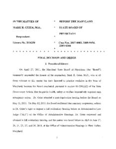 Mark Geier / Uniformed Services University of the Health Sciences / Autism / Geier / Administrative law judge / Chelation therapy / Health / Medicine / Psychiatry