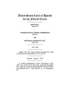 United States Court of Appeals for the Federal Circuit ______________________ APPLE INC., Appellant, v.