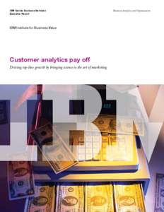IBM Global Business Services Executive Report IBM Institute for Business Value  Customer analytics pay off