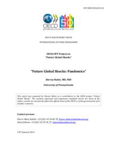IFP/WKP/FGS[removed]MULTI-DISCIPLINARY ISSUES INTERNATIONAL FUTURES PROGRAMME  OECD/IFP Project on
