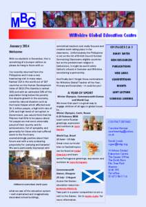 Wiltshire Global Education Centre January 2014 Welcome