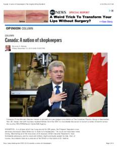Canada: A nation of shopkeepers | The Kingston Whig-Standard