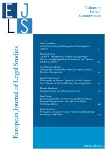 European Journal of Legal Studies  Volume 5 Issue 1 Summer 2012