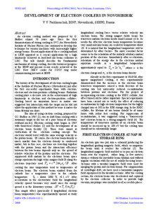 WEXA02  Proceedings of IPAC2012, New Orleans, Louisiana, USA
