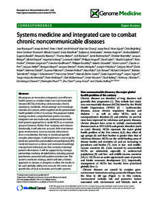 Bousquet et al. Genome Medicine 2011, 3:43 http://genomemedicine.com/contentCO R R E S P O N D E N C E 	  Open Access