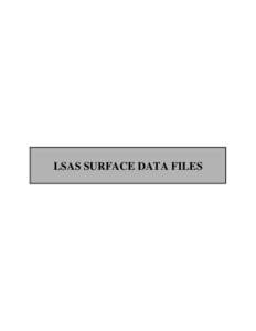 LSAS SURFACE DATA FILES  LSAS SURFACE DATA FILES Revised: September 8, 2009