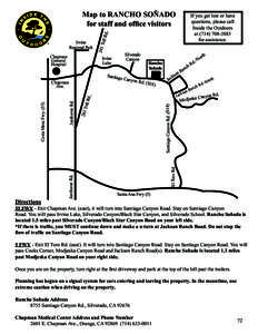 Southern California / Orange County /  California / Silverado /  California / Jamboree Road / Silverado Canyon / Santiago Canyon /  California / Black Star Canyon / Lake Irvine / Geography of California / Santa Ana Mountains / Santa Ana River