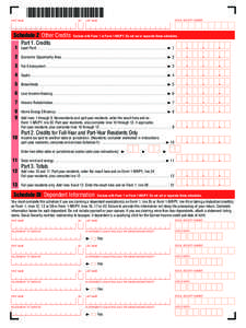 4 4 FIRST NAME  Schedule Z Other Credits