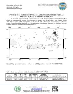 RED SISMICA DE PUERTO RICO  Universidad de Puerto Rico Recinto de Mayagüez Departamento de Geología