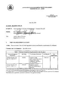 Inert Ingredient Tolerance Reassessment - Titanium Dioxide, OPP, USEPA