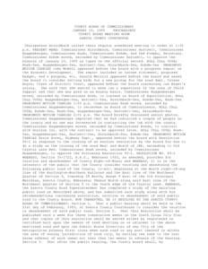 COUNTY BOARD OF COMMISSIONERS JANUARY 16, 1989 PROCEEDINGS COUNTY BOARD MEETING ROOM DAKOTA COUNTY COURTHOUSE Chairperson Hirschbach called their regular scheduled meeting to order at 1:30