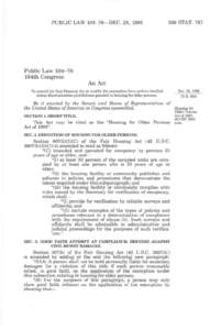 PUBLIC LAW[removed]—DEC. 28, [removed]STAT. 787 Public Law[removed]104th Congress