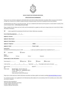 GHS & ST HILDA’S OLD SCHOLARS ASSOCIATION APPLICATION FOR LIFE MEMBERSHIP Thank you for your interest in applying for Life Membership to the GHS & St Hilda’s Old Scholars Association (OSA). Any person who attended St