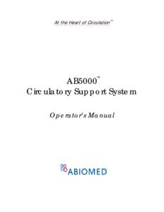 Biology / Implants / Prosthetics / Medical equipment / AbioMed / Cardiopulmonary bypass / Ventricular assist device / Ventricle / Circulatory system / Medicine / Anatomy / Cardiology