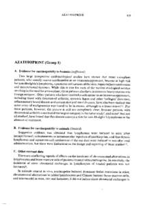 AZA THIOPRINE  119 3Thiess, A.M., Link, R. & Wellenreuther, G[removed]Mortality siudy of employees exposed 10 auramine. ln: El-Attal, M., Abdel-Gelil, S., Massoud, A. & Noweir, M., eds, Proceedings of