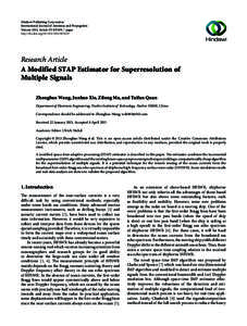 Hindawi Publishing Corporation International Journal of Antennas and Propagation Volume 2013, Article ID[removed], 7 pages http://dx.doi.org[removed][removed]Research Article