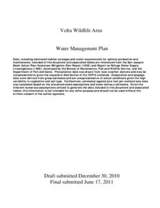 Plan Format for Refuge Water Management Plans[removed]