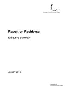 Report on Residents Executive Summary JanuaryAssociation of