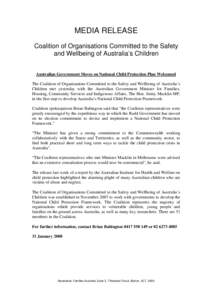 Coalition of Organisations Committed to the Safety and Wellbeing of Australia’s Children