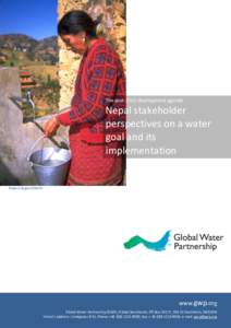 The post-2015 development agenda  Nepal stakeholder perspectives on a water goal and its implementation