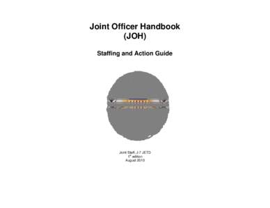 Joint Officer Handbook Staffing and Action Guide, August 2010