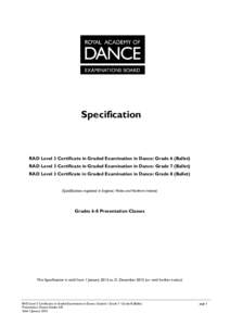 Dance education / Dance organizations / International nongovernmental organizations / Ballet technique / Royal Academy of Dance / Education reform / Grade / Ballet / RAD / Dance / Education / Entertainment