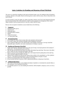 Microsoft Word - Handling of Dead Birds _Eng_.doc