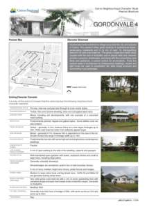 Cairns Neighbourhood Character Study Precinct Brochure GORDONVALE 4 Precinct Map