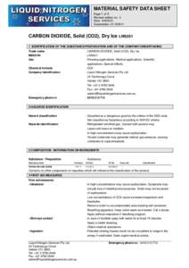 MATERIAL SAFETY DATA SHEET Page 1 of 4 Revised edition no : 2 Date : [removed]Supersedes: [removed]