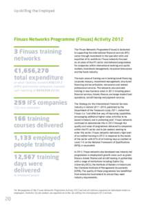 Up-skilling the Employed  Finuas Networks Programme (Finuas) ActivityFinuas training networks