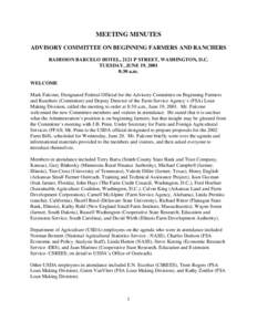 Economy of the United States / Government / Farm Service Agency / National Agricultural Statistics Service / Farm Credit System / Cooperative State Research /  Education /  and Extension Service / Farm ownership loans / Census of Agriculture / Farm Security and Rural Investment Act / United States Department of Agriculture / Agriculture in the United States / Rural community development