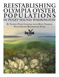 Reestablishing Olympia Oyster Po p u l at i o n s In Puget Sound, Washington By Tristan Peter-Contesse with Betsy Peabody, Puget Sound Restoration Fund