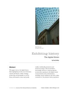 Culture / Contemporary art / Digital humanities / Conservation-restoration / Museum / Digital history / Digital art / New media / Digitizing / Humanities / Visual arts / Museology