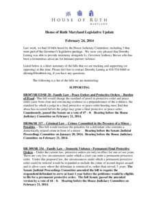 Baltimore City Delegation / Maryland General Assembly / Uniform Child Abduction Prevention Act / Government of Maryland / Maryland / State governments of the United States