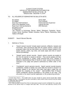 Administrative Bulletin 86