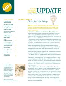 NIGMS -- Minority Programs Update, Fall 2001