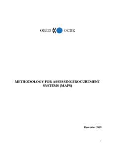 METHODOLOGY FOR ASSESSINGPROCUREMENT SYSTEMS (MAPS) December