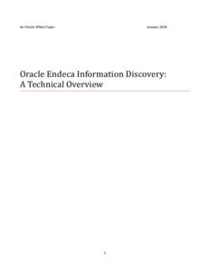 Oracle Endeca Information Discovery Technical Overview