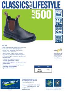 Polyurethane / Poron / Blundstone Footwear / Chemistry / Manufacturing / Footwear / Shank / TPU